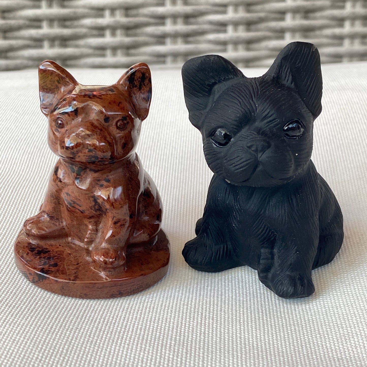 Red or Black Obsidian French Bulldog