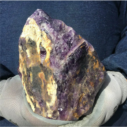 Natural Dreamy Amethyst Quartz Crystal rough Specimen