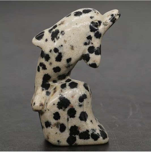 Natural Dalmatian Jasper Dolphin