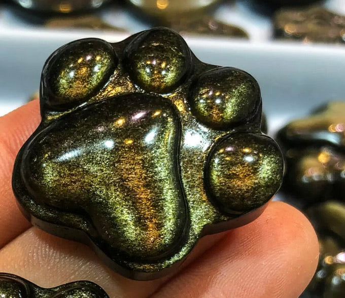 Natural Golden Obsidian Paw