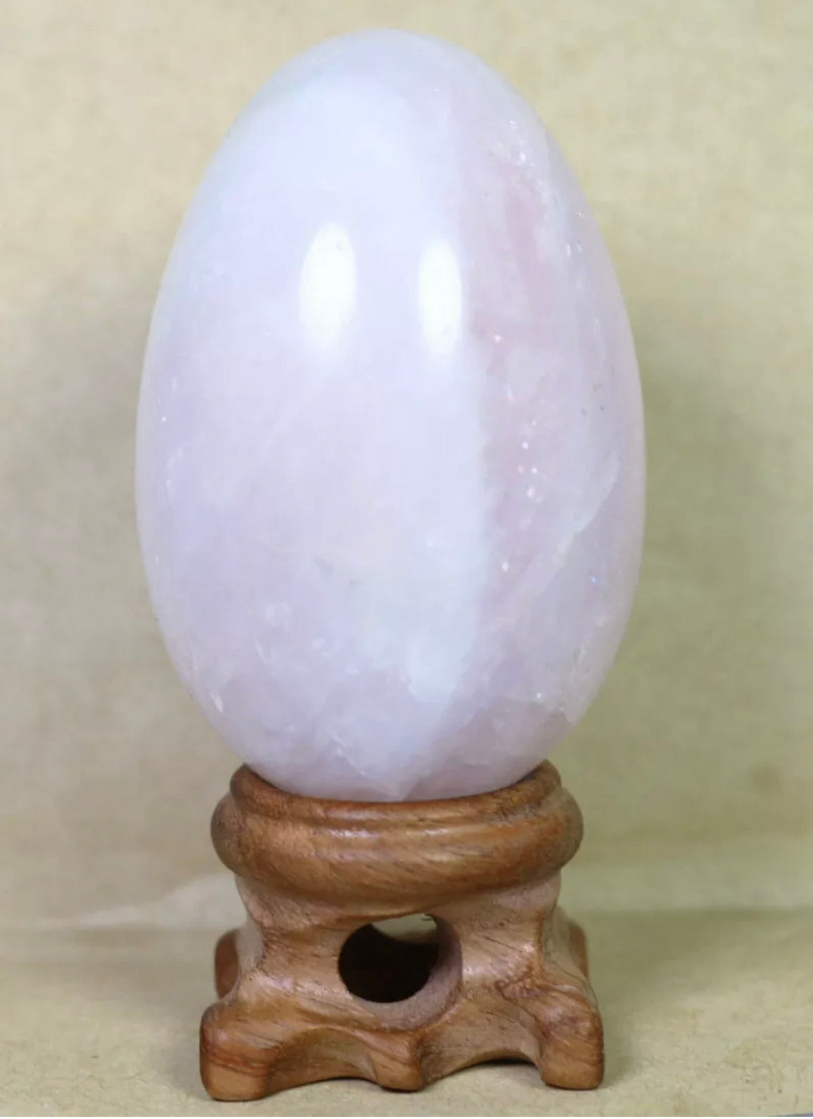 Natural Rose Quartz Egg Gemstone