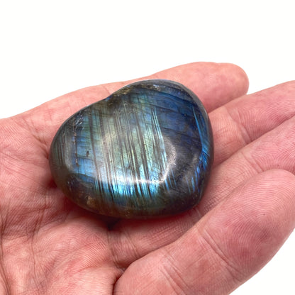 Natural Labradorite Heart