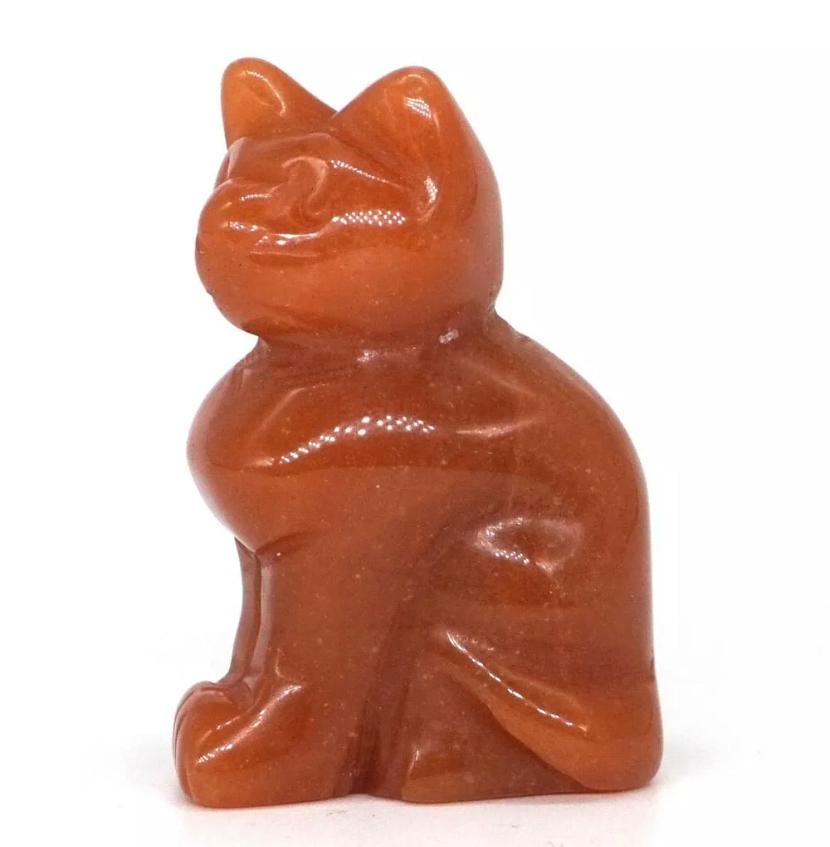 Natural Red Aventurine Cat