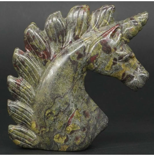 Natural Dragon Bloodstone Unicorn