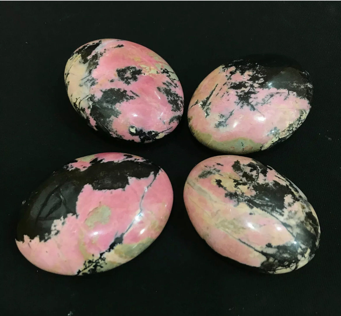 Natural Rhodonite Massage Stone