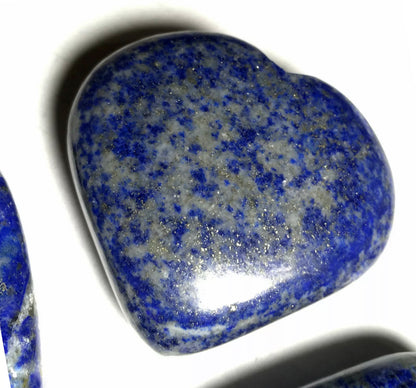 Natural Lapis Lazuli Heart Palm Stone