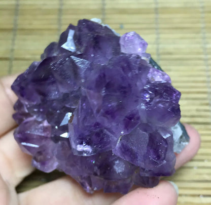 Natural Amethyst geode quartz cluster crystal mineral specimen