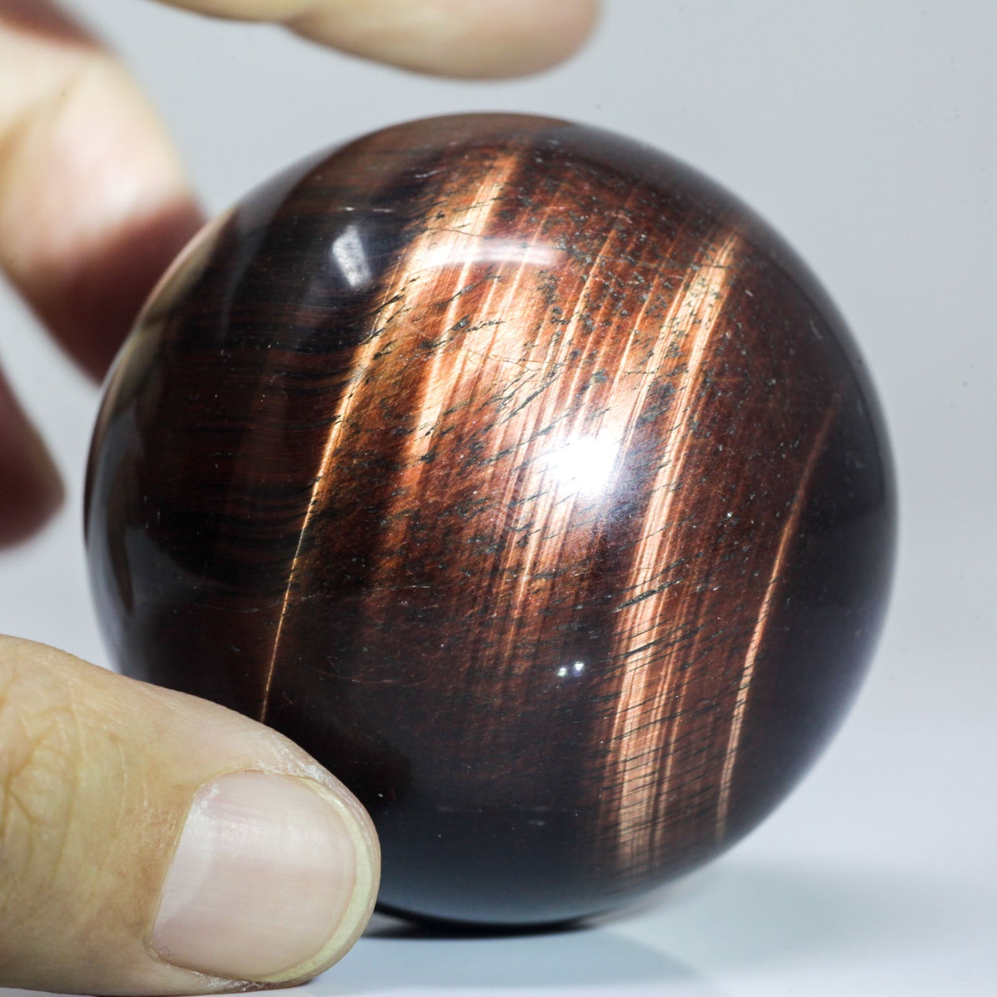 Natural Red Tiger Eye Crystal Ball Sphere