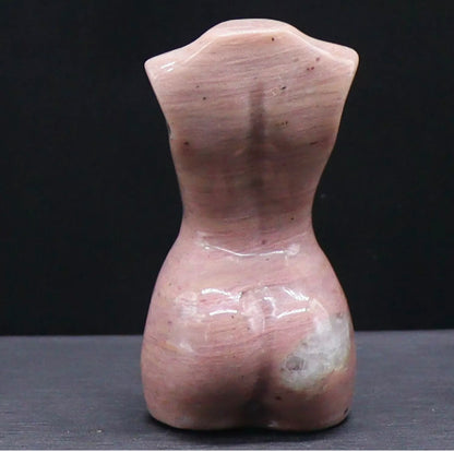 Natural Rhodonite Female Body Figurine