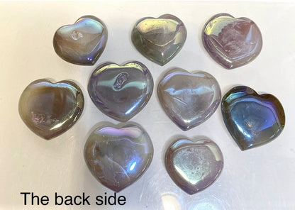 Angel Aura Agate gemstone Crystal Heart