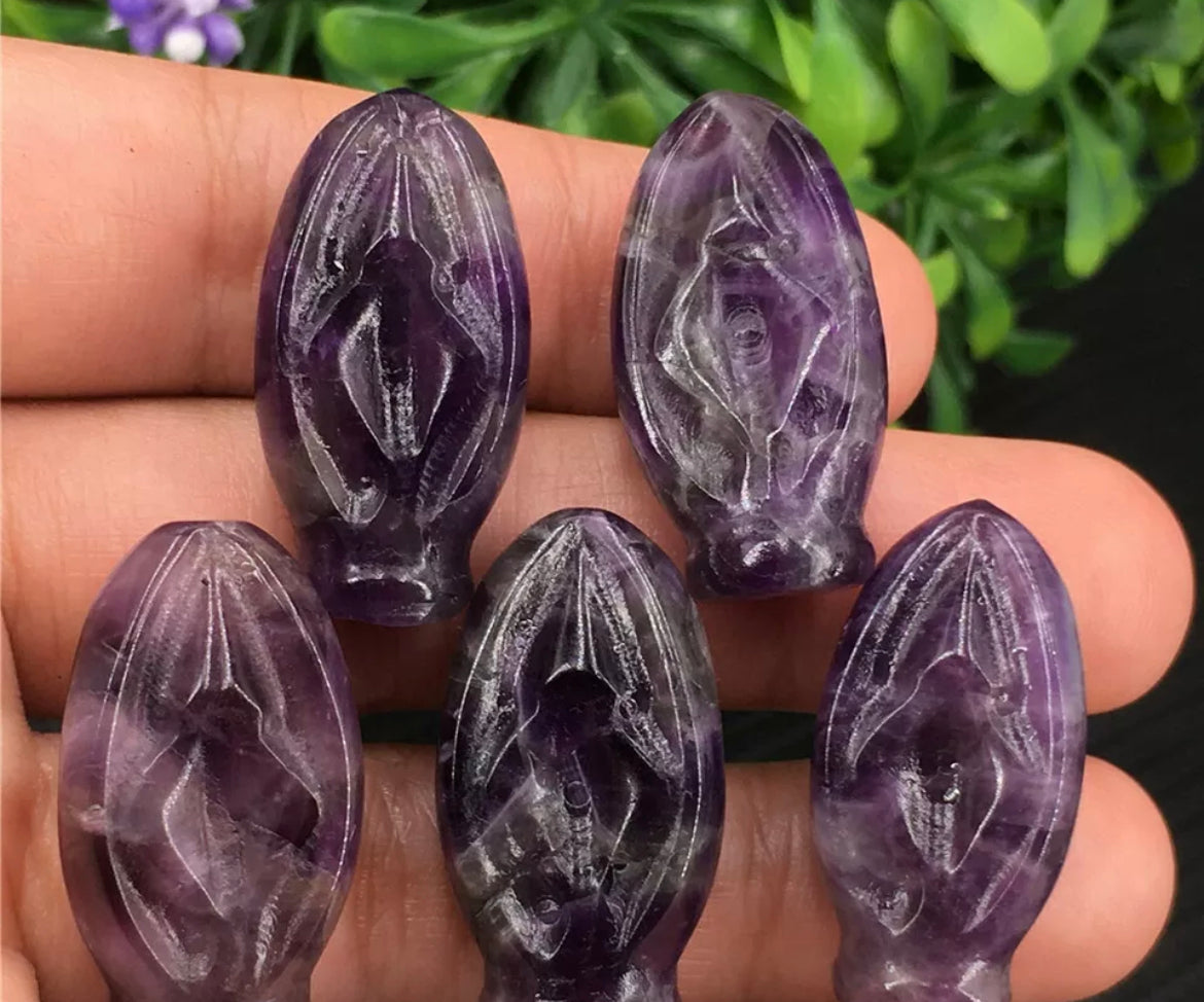 Amethyst Vagina Figurine