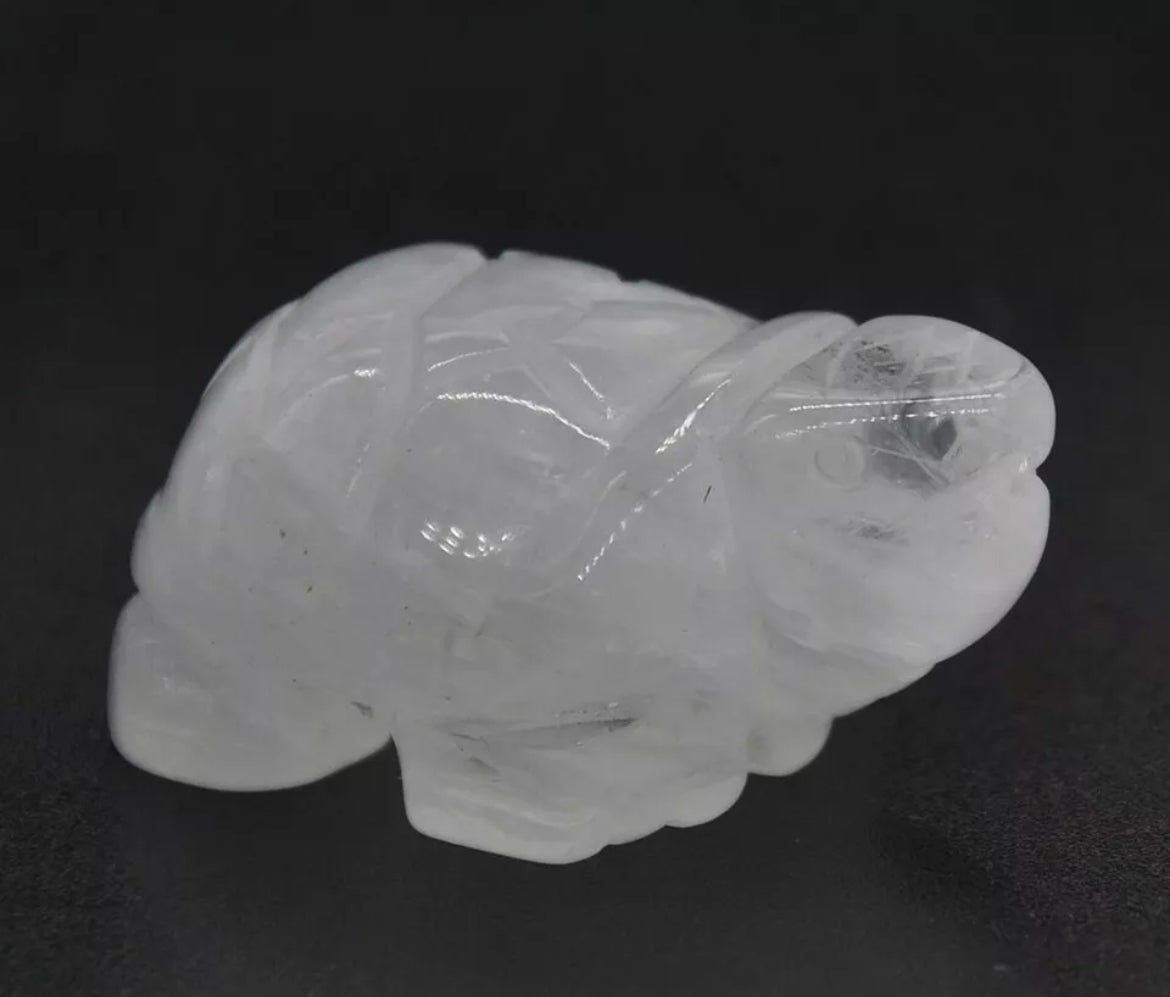 Natural Clear Quartz Turtle figurine