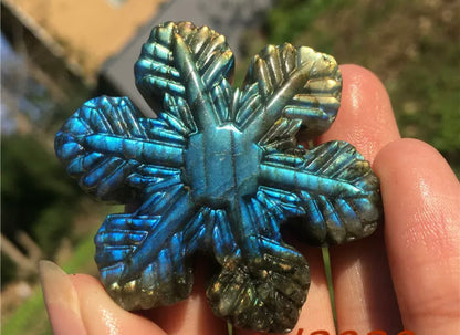 Natural Labradorite Snowflake
