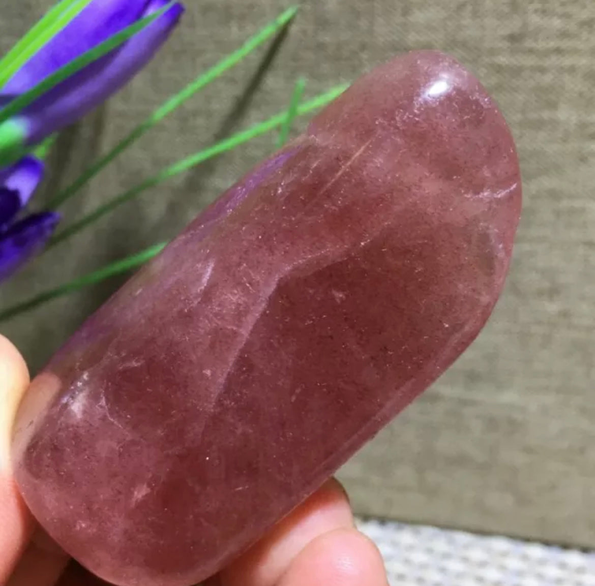 Natural Strawberry Quartz Free Form