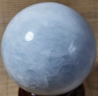 Natural Blue Calcite Gemstone Crystal Sphere