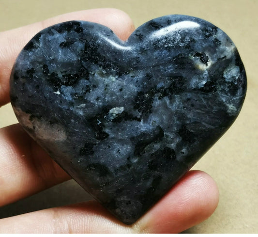 Natural Larvikite Heart