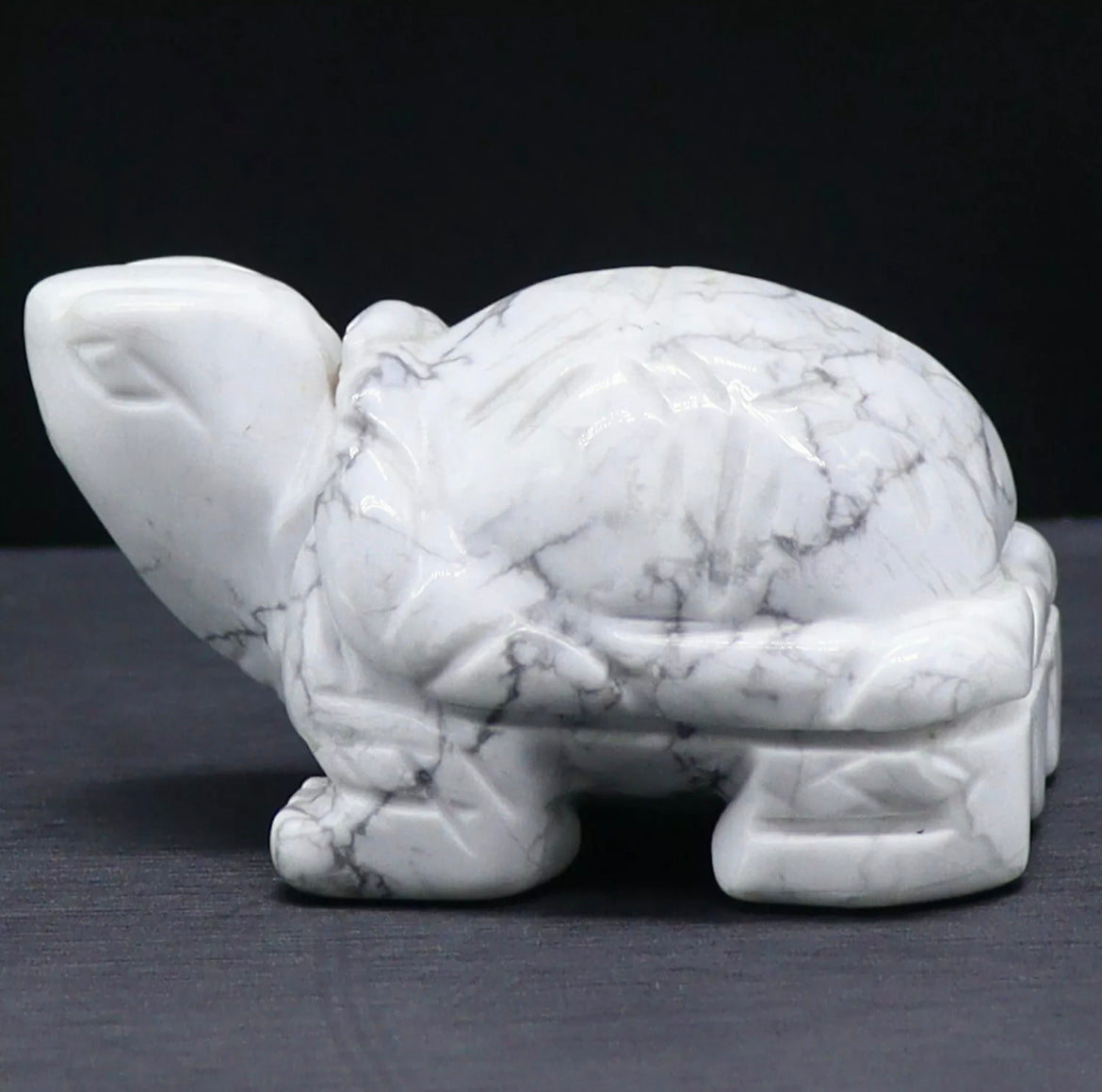 Natural White Turquoise Turtle Figurine