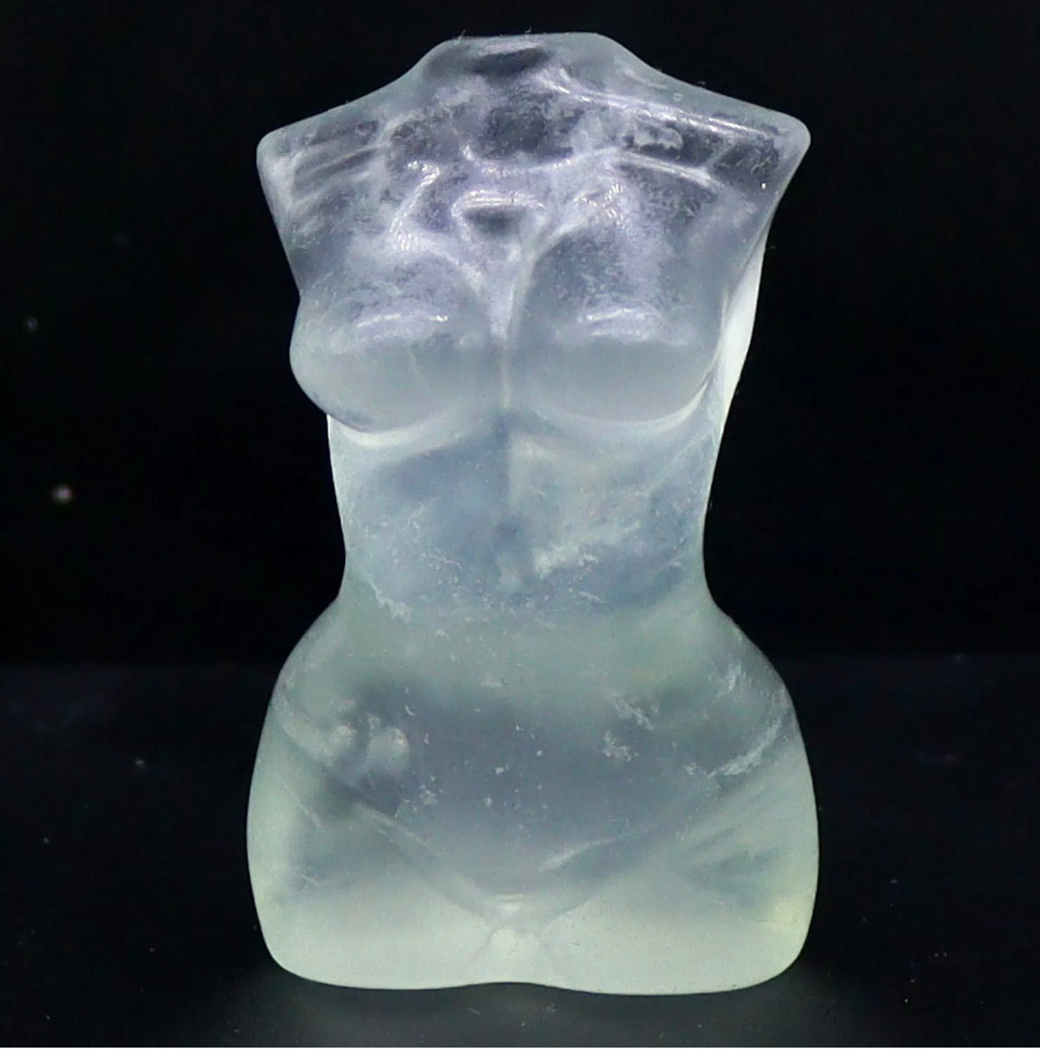 Natural Fluorite Woman Goddess Figure