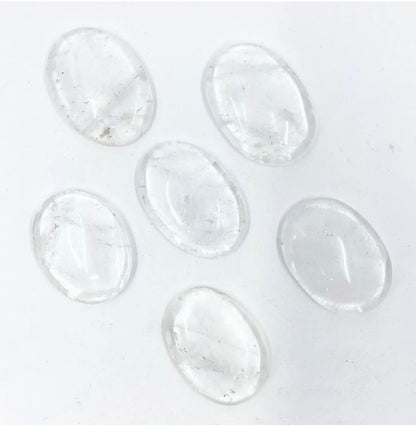 Clear Quartz gemstone Worry Stone