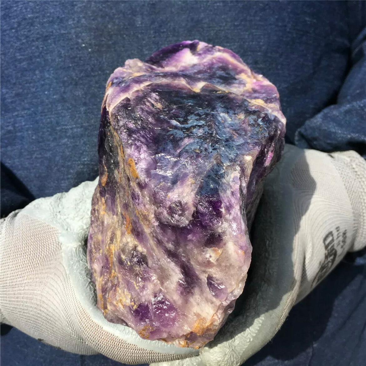 Natural Dreamy Amethyst Quartz Crystal rough Specimen