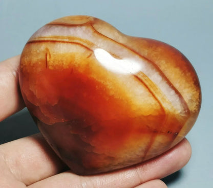 Natural Colorful Red Orange White Carnelian Agate