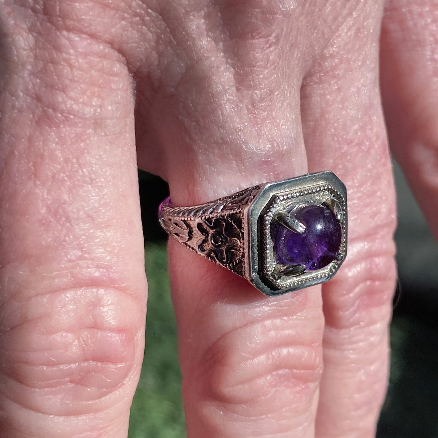 Amethyst Sterling silver ring