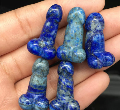 Natural Lapis Lazuli gemstone Penis Figurine