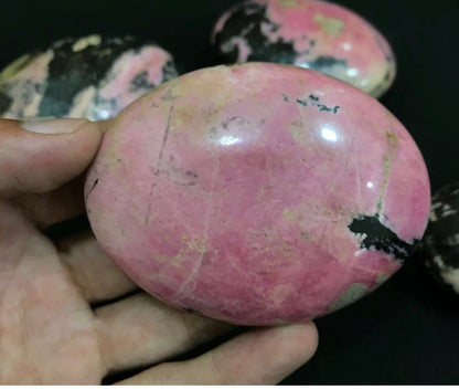 Natural Rhodonite Massage Stone