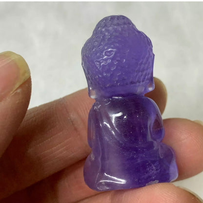 Fluorite gemstone Crystal Baby Buddha