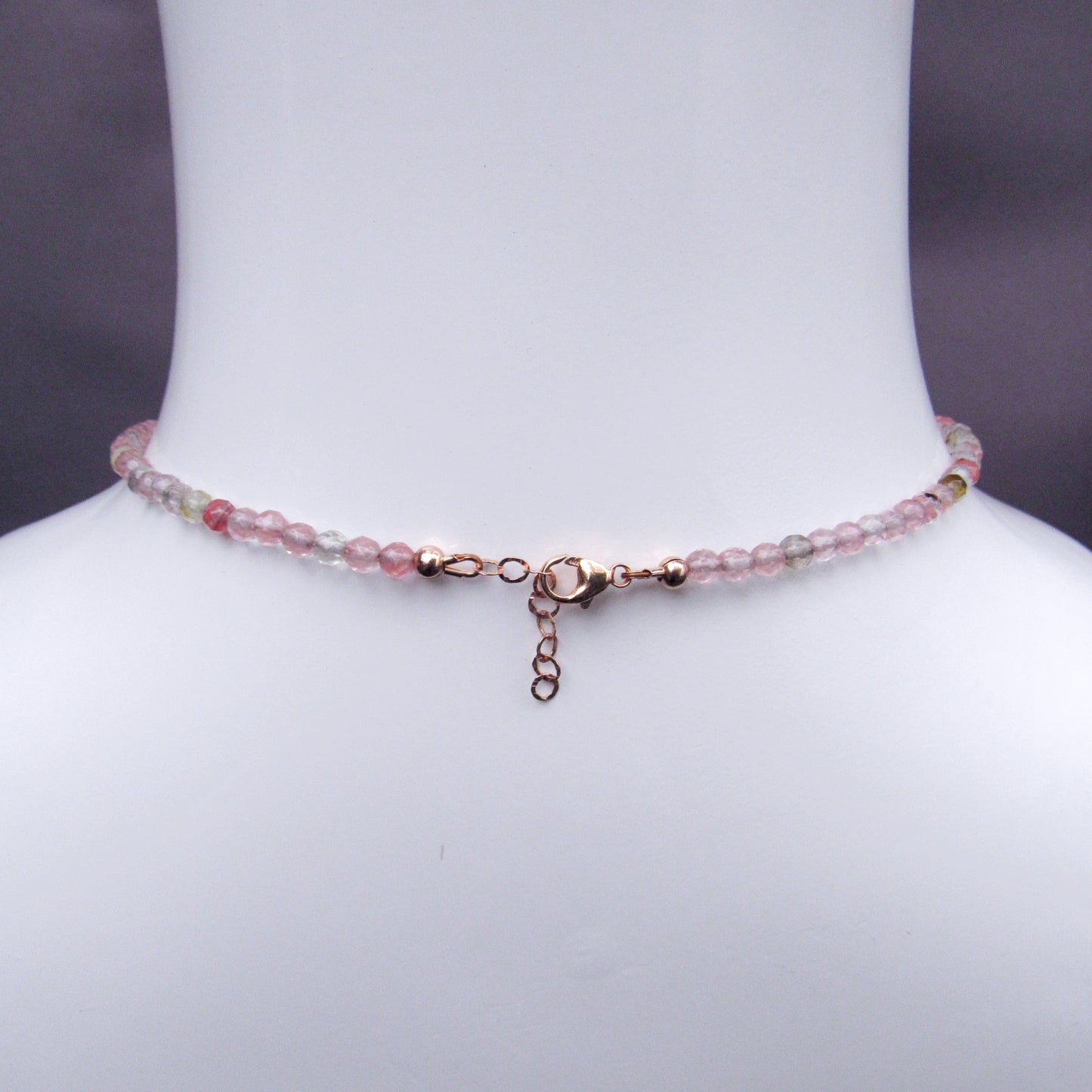 Red Agate Gemstone Heart, Cherry Quartz , 14 kt Rose Gold Fill Necklace