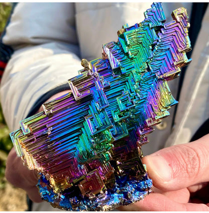 Natural Large Bismuth gemstone Crystal