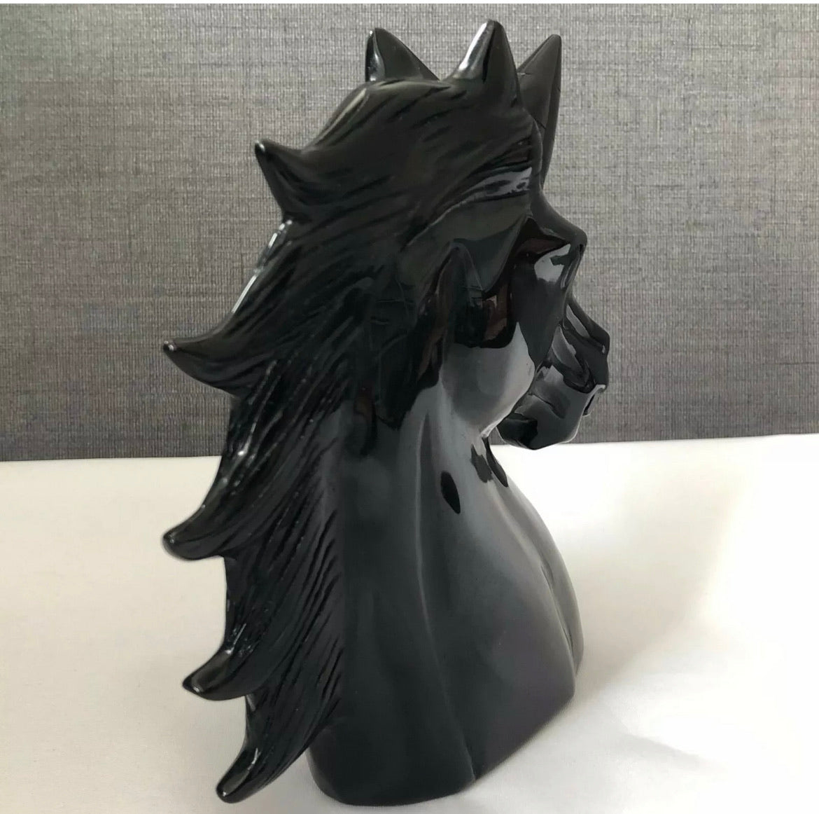 Natural black obsidian unicorn