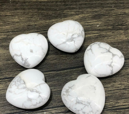 Natural White Turquoise Heart