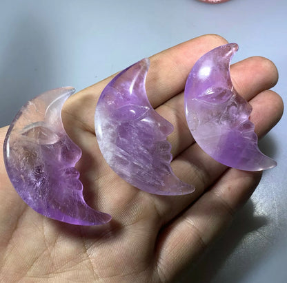 Natural Amethyst Moon