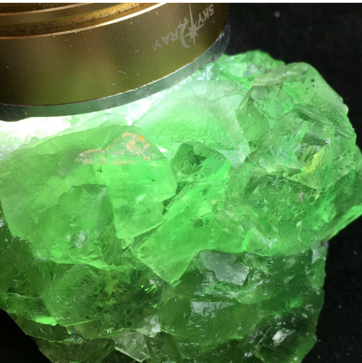 Natural Fluorite semiprecious gemstone tough cut