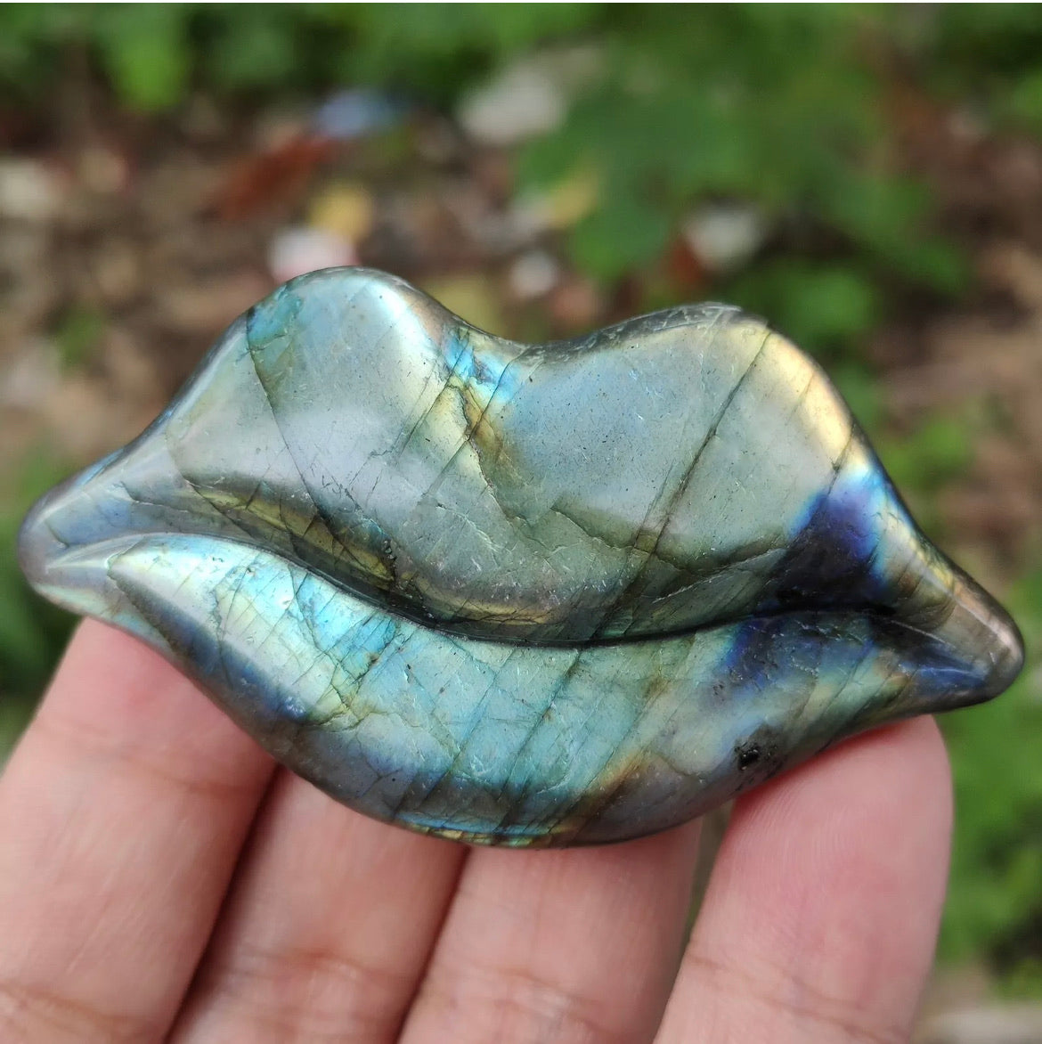 Natural Labradorite Lips