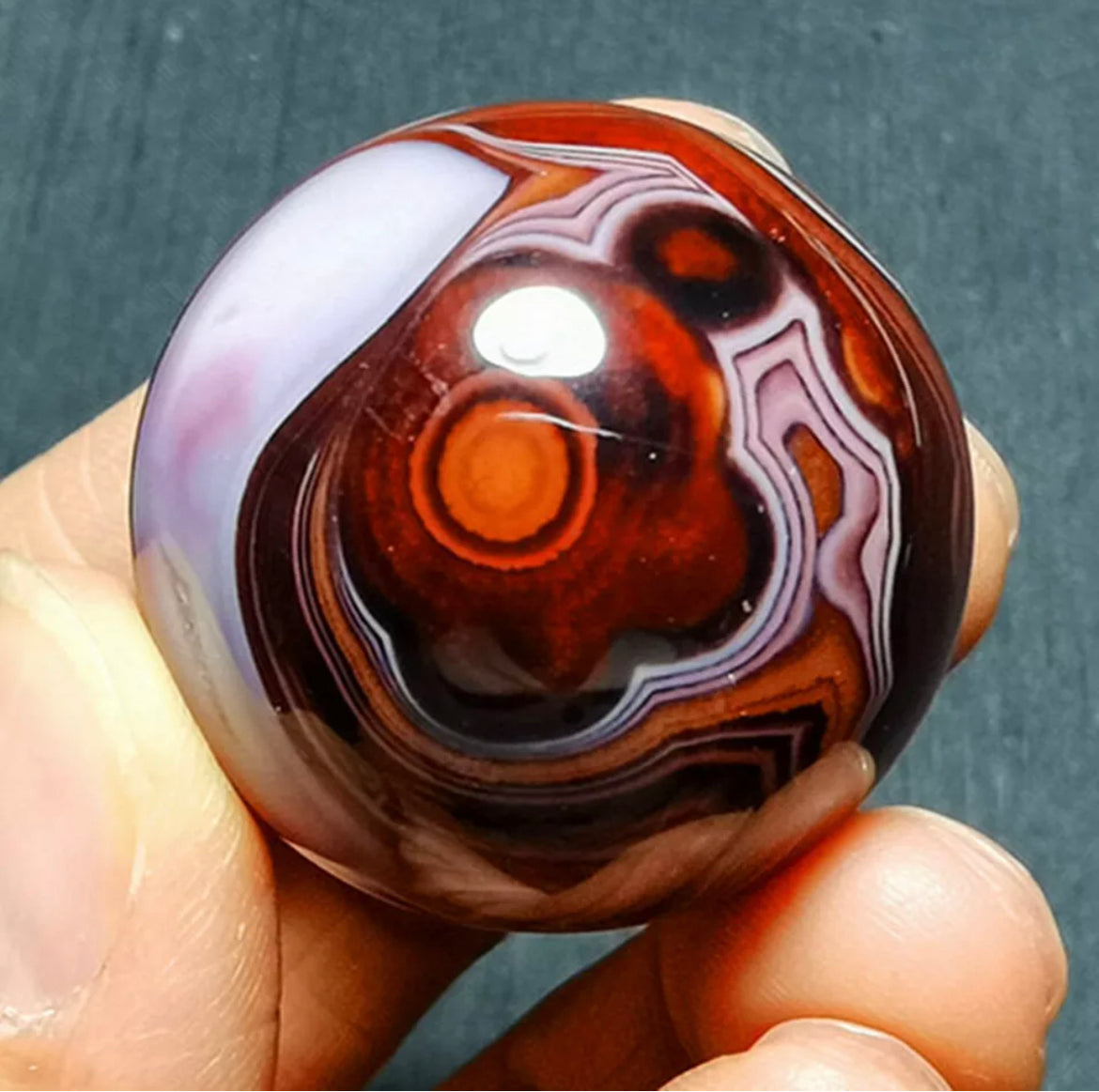 Natural Banded Agate Sphere