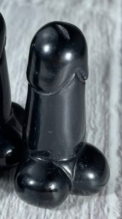 Natural Black Obsidian Penis