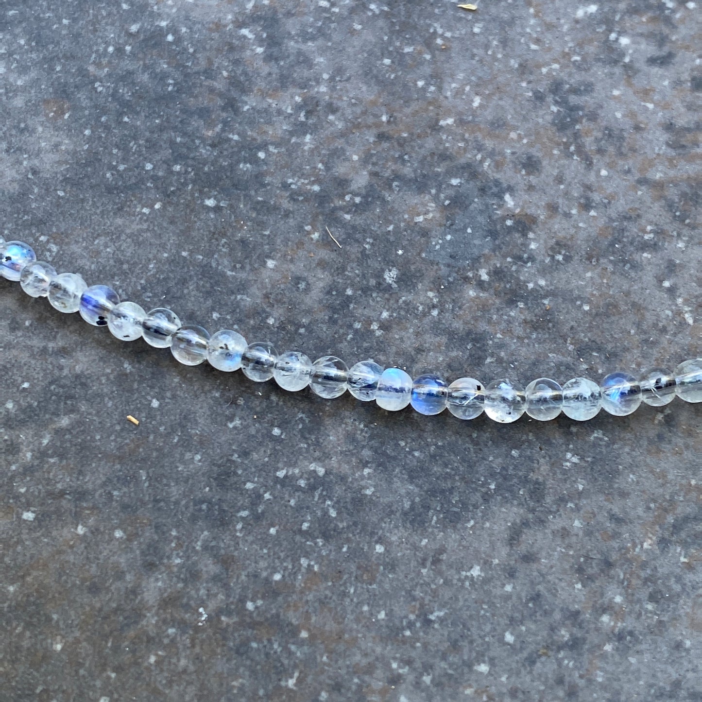 Scenic Dendritic Agate Heart Pendant on Moonstones and Oxidized Sterling Silver