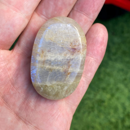 Natural Moonstone Palm Stone