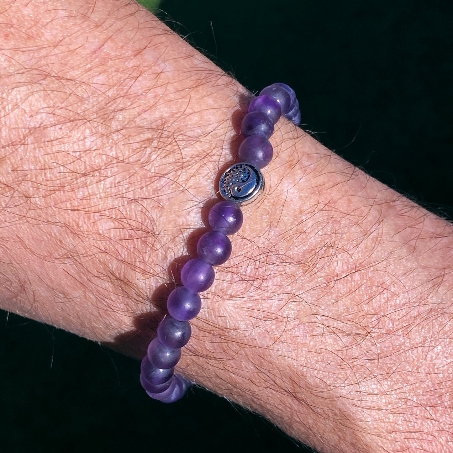 Amethyst Yin Yang Bracelet