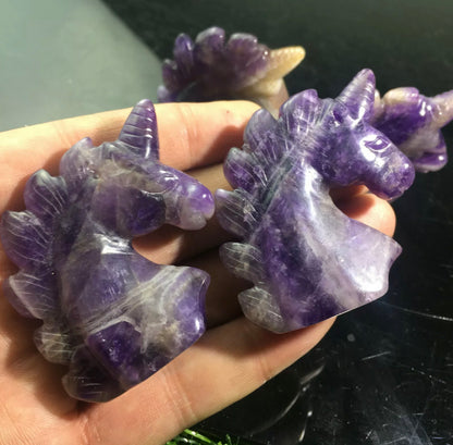 Natural Amethyst gemstone Unicorn