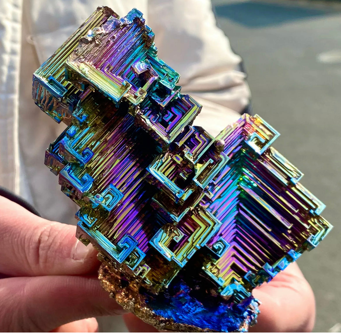 Natural Large Bismuth gemstone Crystal