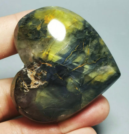 WOW ! NATURAL RARE PIETERSITE CRYSTAL SPHERE HEART