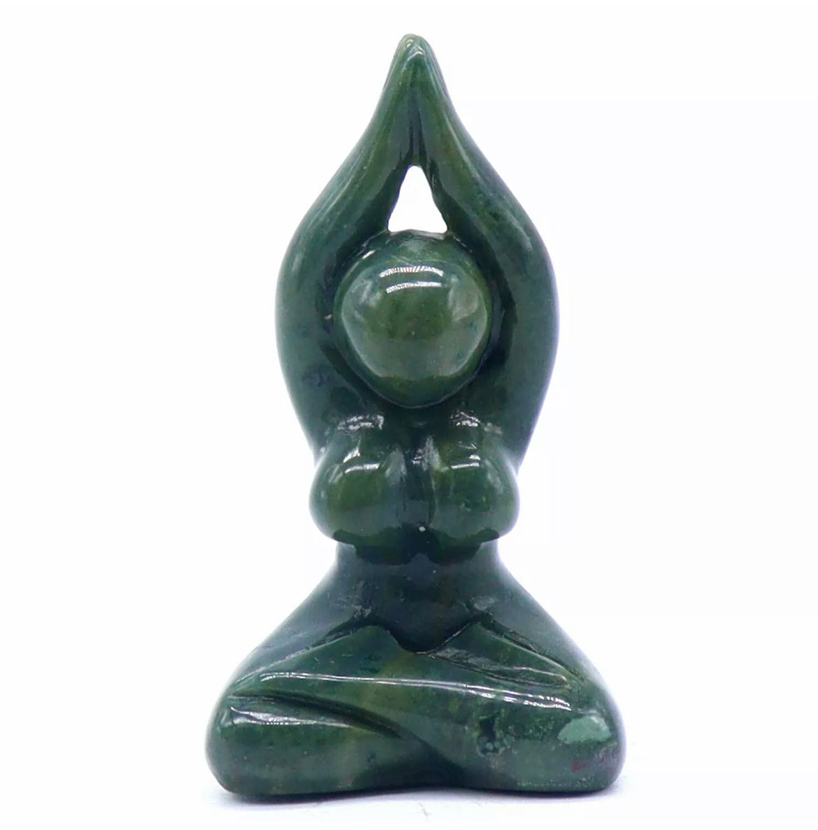 Natural Seaweed Agate Yoga pose Woman