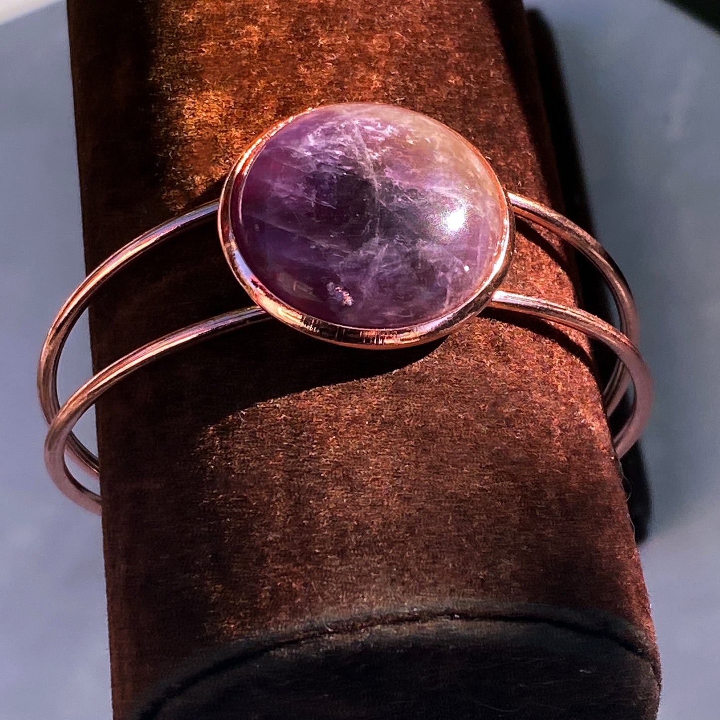 Gemstone rosegold Cuff Bracelets