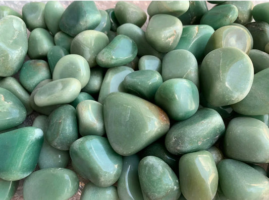 Extra Large Green Aventurine Tumbled Stone (1.5-2.75 Inches)
