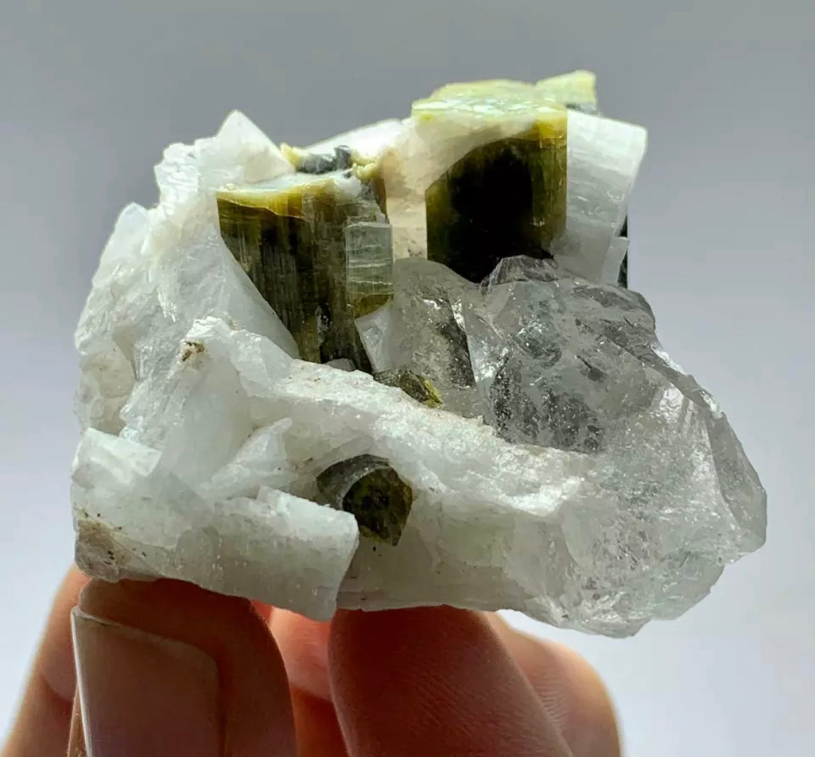 Tourmaline Crystal Specimen With Quartz From staknala