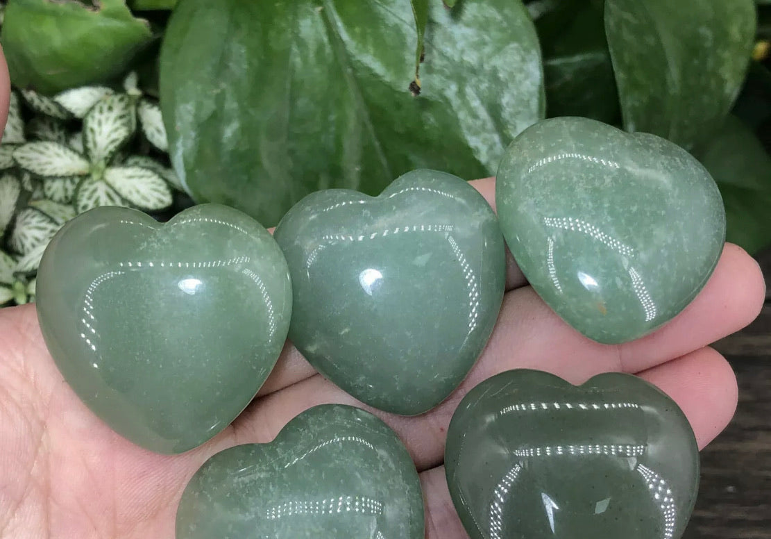 Natural Green Aventurine Heart