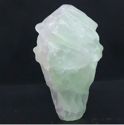 Natural Crystal Fluorite Ice Cream Cone Figurine